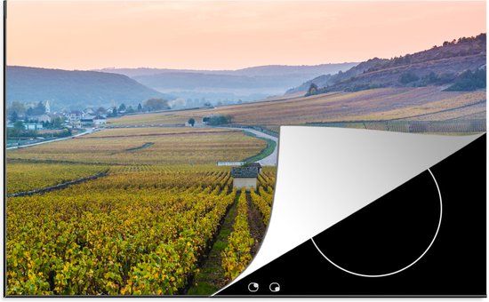 KitchenYeah® Inductie beschermer 77x51 cm - De Beaune wijngaarden - Inductie beschermer voor kookplaat