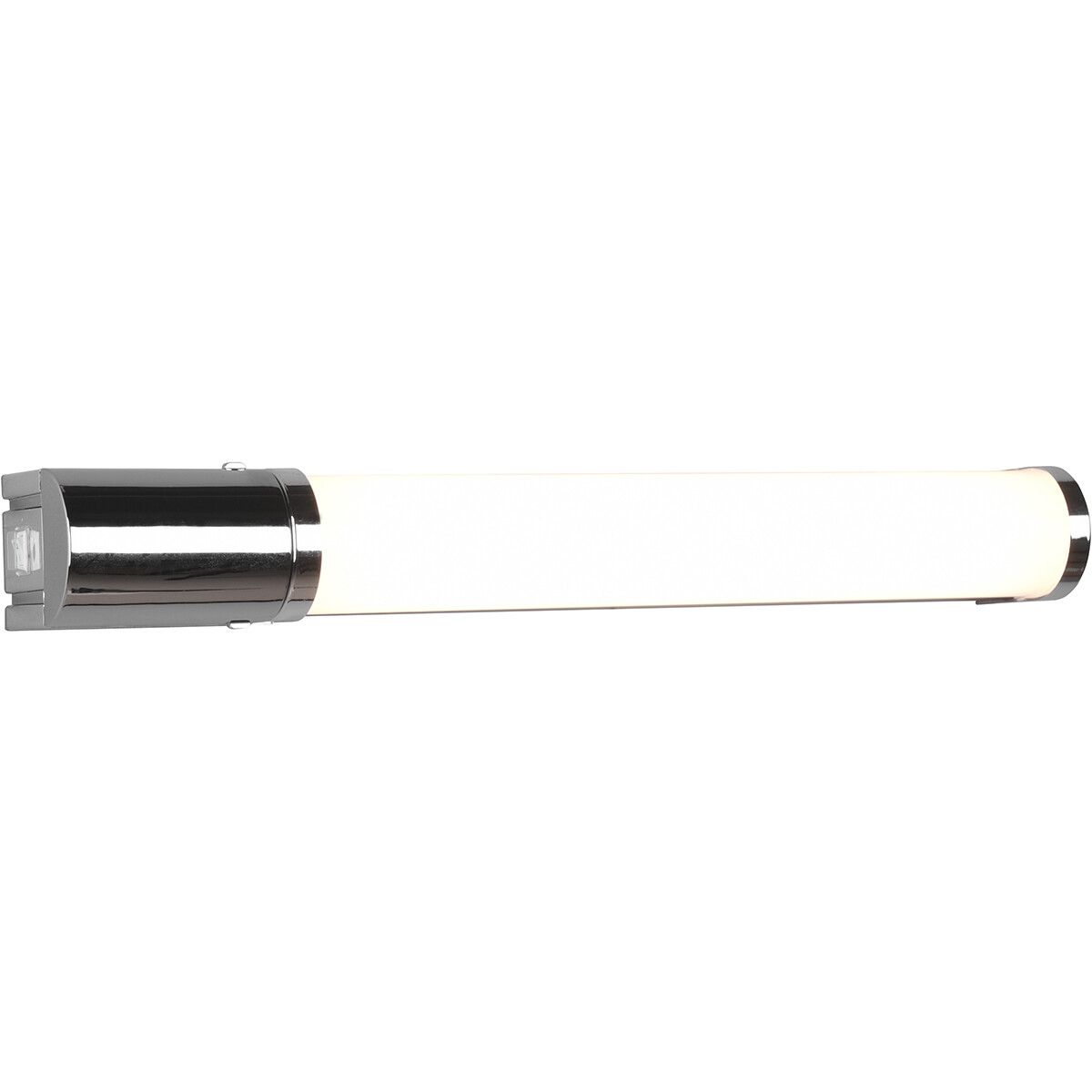 BES LED Trion Pilana Wandlamp - 8W - Warm Wit 3000K - Rond - Chroom - Kunststof