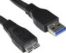 Akyga AK-USB-13 - USB 3.0 Kabel - 1,8m - Micro B naar A - Blauw