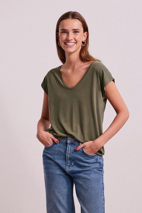 PIECES PCKAMALA TEE NOOS BC - T-shirt - Dames - Maat XL - Groen