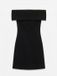Vero Moda Robe de soirée AWELLIANA Noir Sans manches Courte Uni Épaule dénudée EcoVero Viscose L Femmes Automne/Hiver 2026