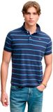 Superdry Vintage Stripe Korte Mouw Poloshirt Blauw L Man