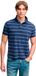 Superdry Vintage Stripe Korte Mouw Poloshirt Blauw L Man
