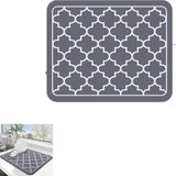 Tapis de vaisselle - 40x50 cm - Gris