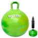 Hurtle Skippybal 50 cm Hopperbal met Stevige Handgreep, Pomp en Pionnen voor Balans, Coördinatie en Actief Binnen- en Buitenspelen, Groen Marmer