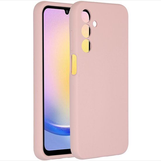 Accezz Liquid Silicone Backcover voor de Samsung Galaxy A25 (5G) - Roze