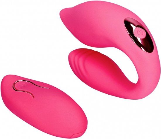 Loveline Couple Toy with Remote Control - Wild Strawberry - Pink - Rechargeable