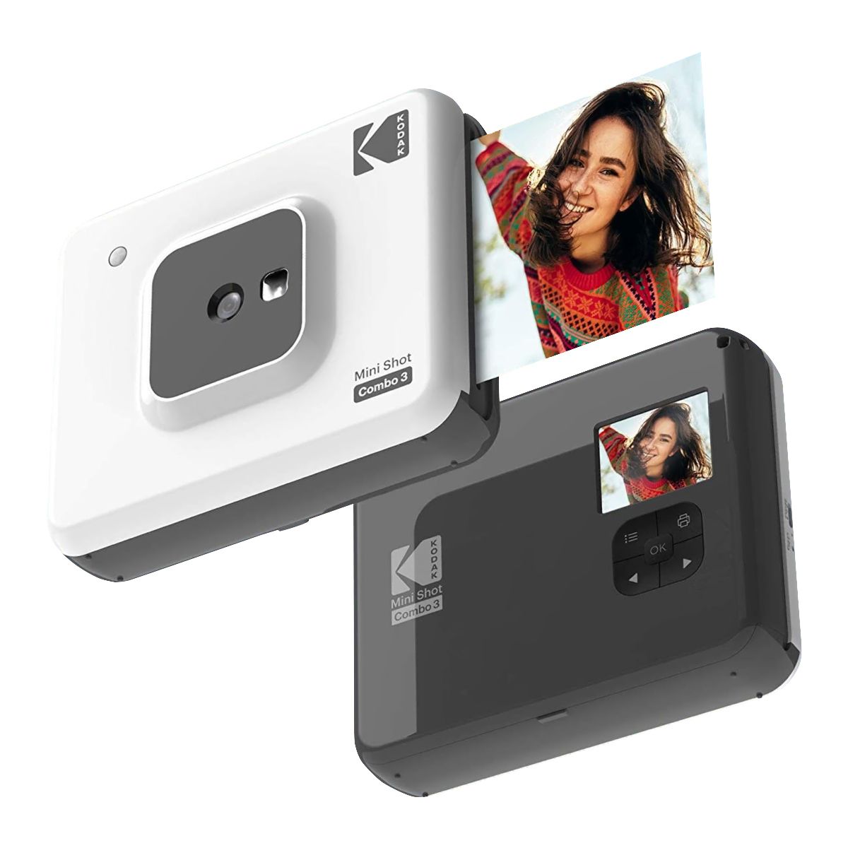 Kodak Mini Shot Combo 3 - Instant Camera & Printer - White