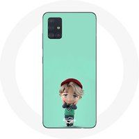 Maniacase Etui voor Samsung Galaxy A71 BTS TinyTAN Animatie Jimin