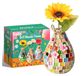 Set de bricolage mosaïque - Faire un vase - À partir de 6 ans - Bois et verre - Cadeau pour filles