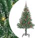 VidaXL Kunstkerstboom Sneeuw Gevlokt met LED Licht 150 cm