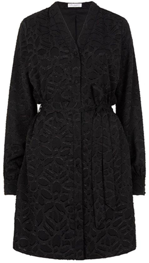 Lofty Manner Jurk Dress Lina Qk24 1 Black Dames Maat - XS