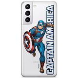 ERT GROUP mobiel telefoonhoesje voor Samsung S21 origineel en officieel erkend Marvel patroon Captain America 030