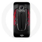 Audi RS Logo rood Maniacase Hoesje voor Samsung Galaxy S6 edge
