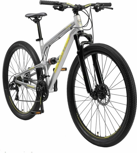 bikestar Fully MTB, 29 inch, Alu, 21 speed, grijs