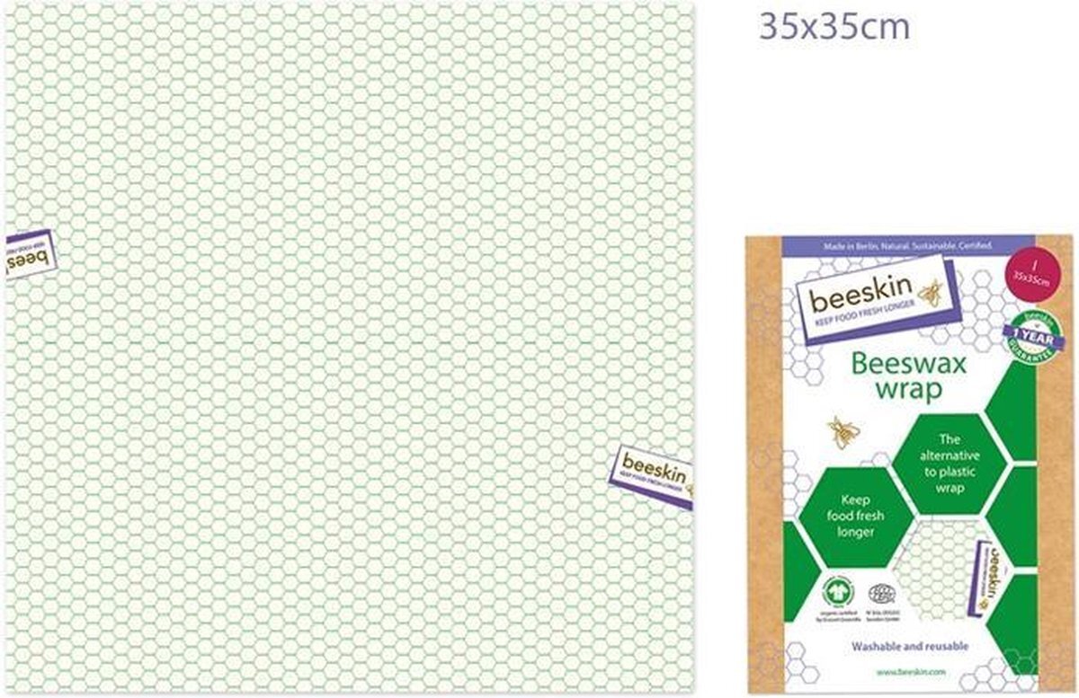 Beeskin Bijenwasdoek Large - 35x35 - Standard print Standard n/a