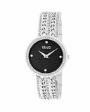Liu jo Luxury Chain TLJ1831 dameshorloge armband staal zwart Swarovski armband