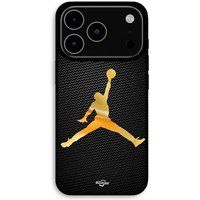 Maniacase Coque Pour iPhone 17 Pro Max Jordan logo 23 nike basketball couleur dorée