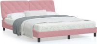 Maison Exclusive - Lit avec matelas Rosa 160 x 200 cm, velours