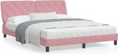 Maison Exclusive - Lit avec matelas Rosa 160 x 200 cm, velours