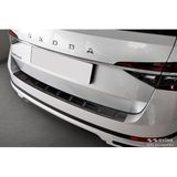 Zwart Skoda Zwart RVS Achterbumperprotector compatibel met Skoda Superb III Combi 2015-2023 incl. Scout 'STRONG EDITION'