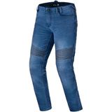 SHIMA Zenith Motorjeans voor heren GFLEXX kniebeschermers motorfiets heren gepantserde broek lichtgewicht beschermende broek stretch versterkte gepantserde fiets elastisch geventileerd (heren, blauw
