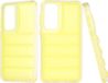 Techsuit Hoesje geschikt voor Samsung Galaxy A35 - Wave Shield Shockproof Hard Case Back Cover - Geel