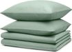 Blumtal Dekbedovertrek Microvezel Nova - 2 x Dekbedovertrek Eenpersoons 135 x 200 cm - 2 x Kussensloop 40 x 80 cm - Vert menthe