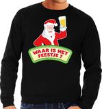 Bellatio Decorations Shoppartners Bv Foute Kersttrui Dronken Kerstman Zwart Heren L