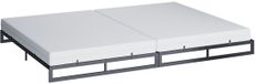 Vitalispa Familiebed Lenora, Zwart, 280x200 met 2 matrassen