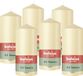 Bolsius - Gladde Stompkaarsen - 6 Stuks - Beige - 13 cm - 43 Branduren
