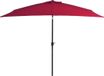 vidaXL Parasol met metalen paal 300x200 cm bordeauxrood