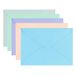 ÖKI Enveloppen, pastelset, voor cadeaubonnen, geldgeschenken, kleine wenskaarten, enz., blauw, groen, perzik, grijs, paars, enveloppe/enveloppen, formaat C7 81 x 114 mm, 10 stuks