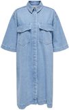 ONLY Blousejurk blauw denim
