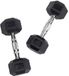 Body-Solid set haltères hexagonaux en caoutchouc (2 kg par pièce)
