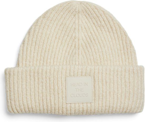 PIECES PCPYRON Gebreide muts ecru voor dames