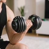 Rockerz Fitness Rockerz Dumbbells - Verstelbare dumbbells 24KG - Krachttraining - Zwart