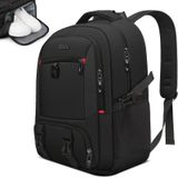 Sac à dos pour ordinateur portable 17,3 pouces - Étanche avec compartiment à chaussures - Noir