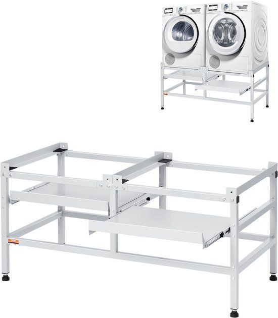 Vevor Wasmachine Onderstel Droger Onderbouw Voetstuk 1230x635x625mm 267kg