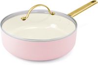 GreenPan Padova Roze Keramische Inductie Hapjespan met deksel 24cm