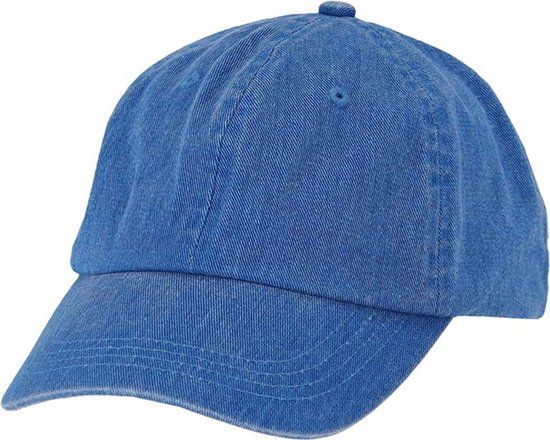 Washed Denim Cap - Blue - One Size - Women