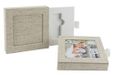Elegantdisk Boîte/coffret USB. Tissu lin (naturel)