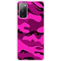 Samsung Bedrukt siliconen hoesje compatibel met Galaxy S20 FE Camouflage rose