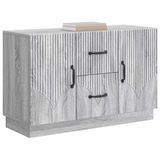 vidaXL Dressoir met lade Grijs sonoma 89 x 34,5 x 57 cm Bewerkt hout
