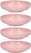 Plasticforte Kommetje/schaaltje - 4x - pastel roze - D16 x 4 cm - 520 ml - kunststof