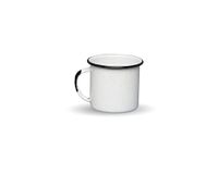 CINSA-315752 WARMCOOK CINSA-315752 Koffiemok van geëmailleerd staal, diameter 5 cm, 80 ml, wit