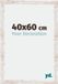 yd. Cadre photo 40x60 cm White Wash MDF Catania
