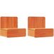 Icecat Table de chevet avec tiroir 2 pcs table de nuit brun cire 44 x 32,5 x 40 cm