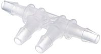 NeoLab 2-0991 dubbelhoekige connector voor slang-binnendiameter 3 mm (pak van 10)