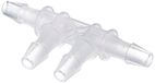 NeoLab 2-0991 dubbelhoekige connector voor slang-binnendiameter 3 mm (pak van 10)